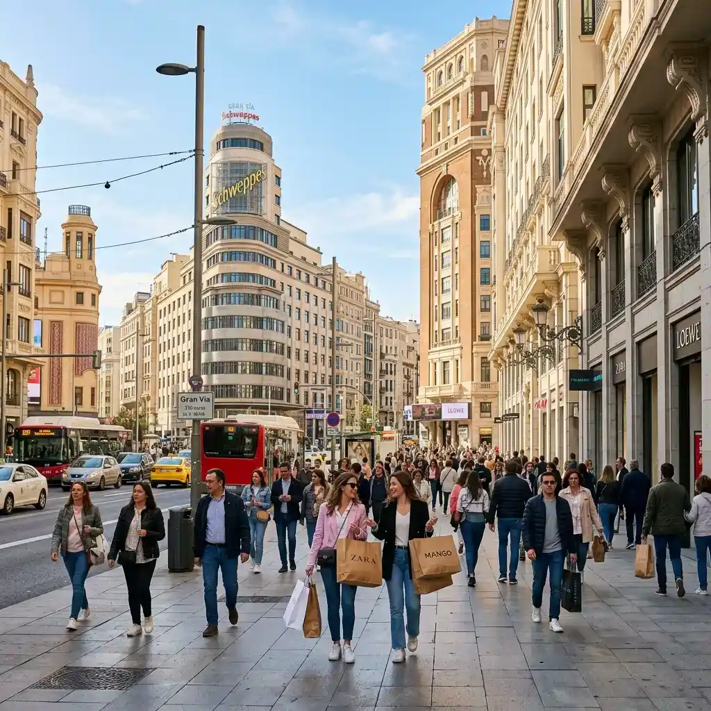 De compras por Gran Vía y Fuencarral